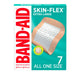 BAND-AID Skin-Flex Adhesive Bandages for First Aid and Wound Care of Minor Cuts and Scrapes & Burns, Flexible Sterile Bandages for Fingers & Knees, Extra Large, All One Size, 7 ct
