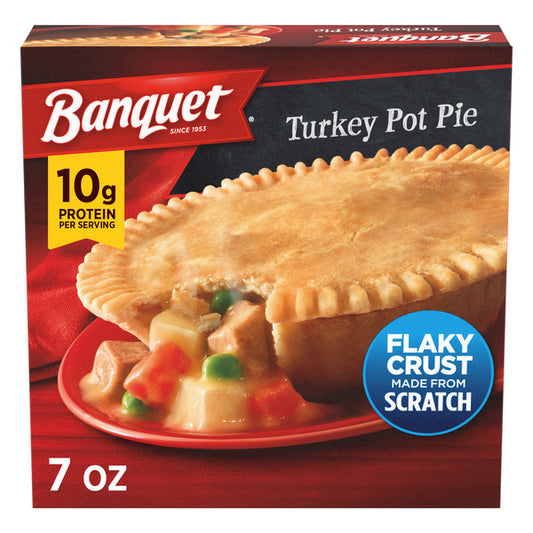 Banquet Turkey Pot Pie, Frozen Meal