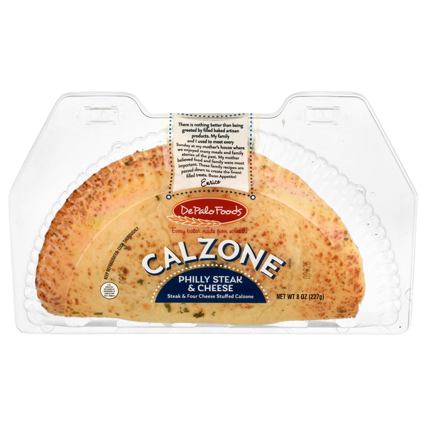 DePalo Foods Philly Steak & Cheese Calzone