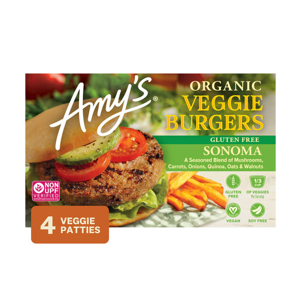 Amy's Kitchen Organic Gluten and Dairy Free Sonoma Veggie Burger