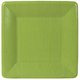 Caspari Grosgrain Border Moss Green Salad/Dessert Plate, 8"