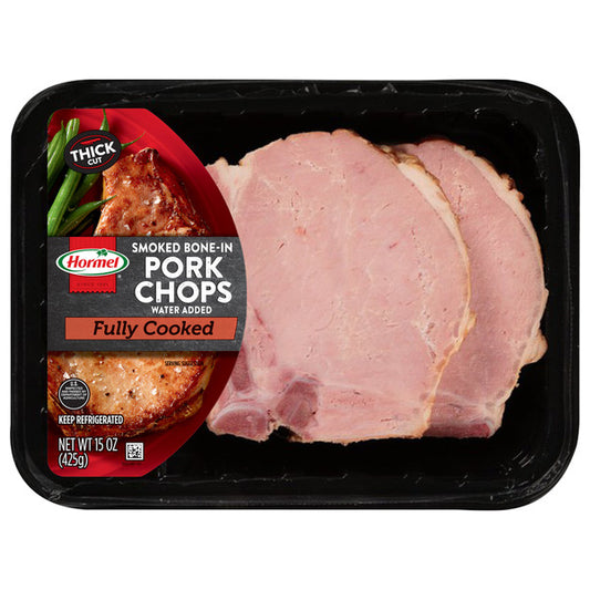 Hormel Bone In Smoked Pork Chop Sliced, 15 OZ