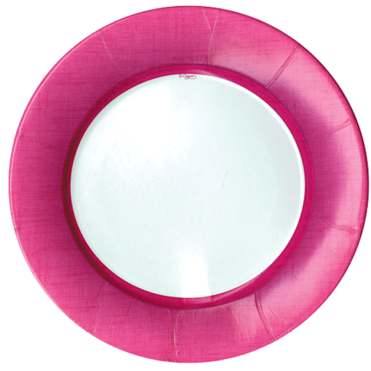 Caspari Linen Fuchsia, Dinner Plate, 10.5"
