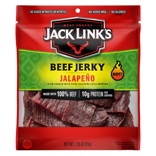 Jack Link's Beef Jerky, Jalapeno, Meat Snacks