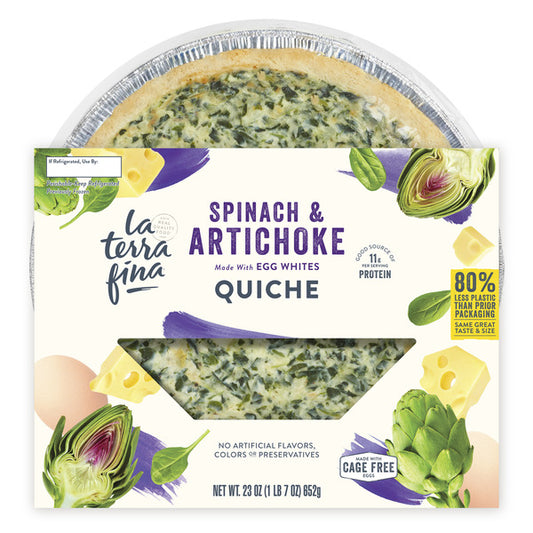 La Terra Fina Spinach & Artichoke Quiche