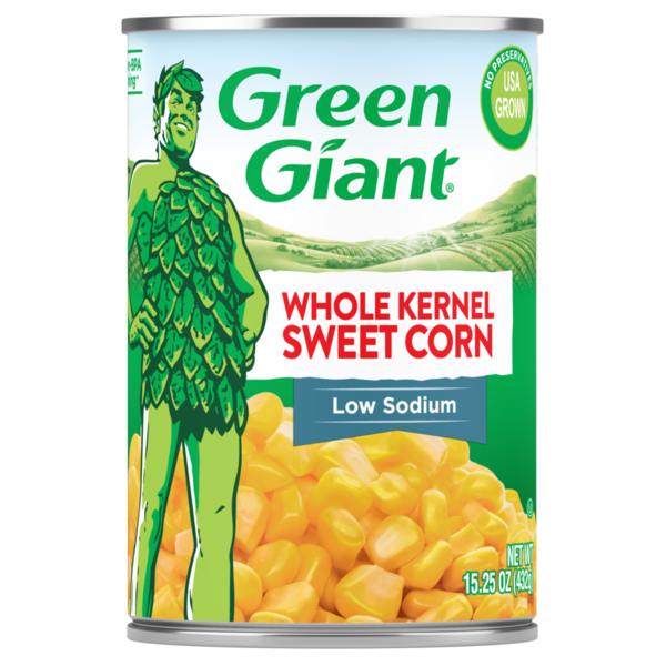 Green Giant Sweet Corn, Low Sodium, Whole Kernel