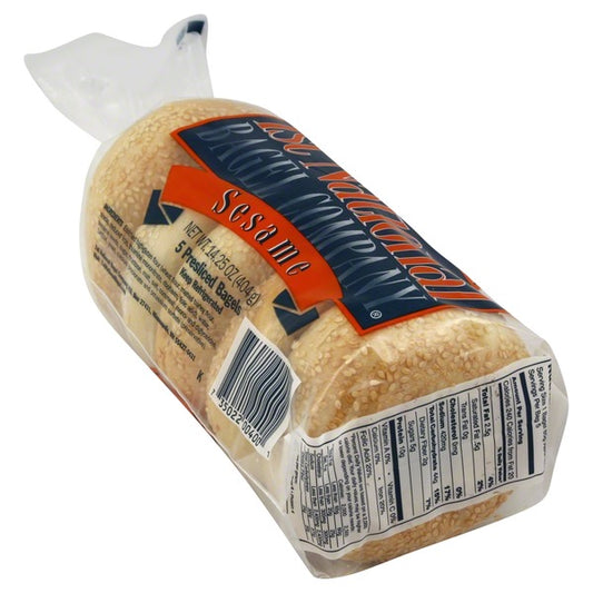 1st National Bagel Company Bagels, Sesame, Pre-Sliced