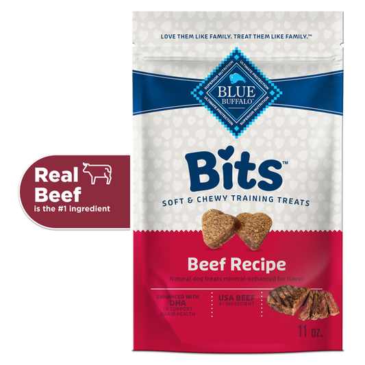 Blue Buffalo Bits Soft & Chewy Training Treats Beef Recipe