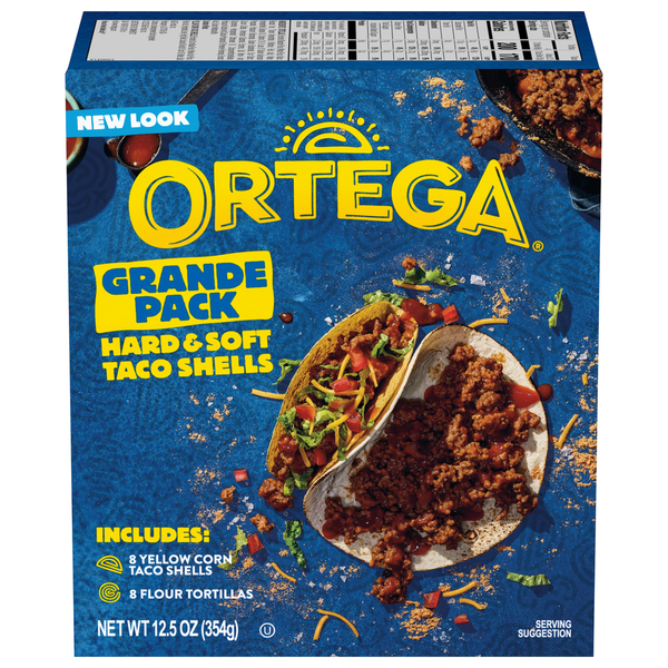 Ortega Hard & Soft Taco Shells Grande Pack