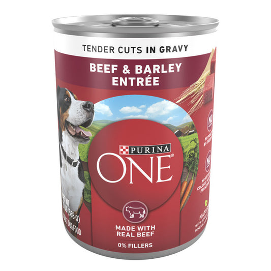 Purina ONE Tender Cuts in Gravy Beef & Barley Entrée