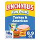 Lunchables Turkey & American Cheese Cracker Stackers Kids Lunch Snack Meal Kit & Capri Sun