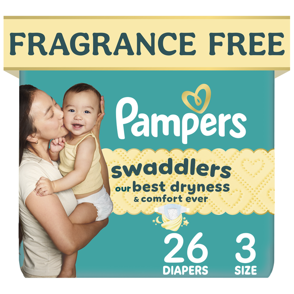 Pampers Swaddlers Diapers, Size 3