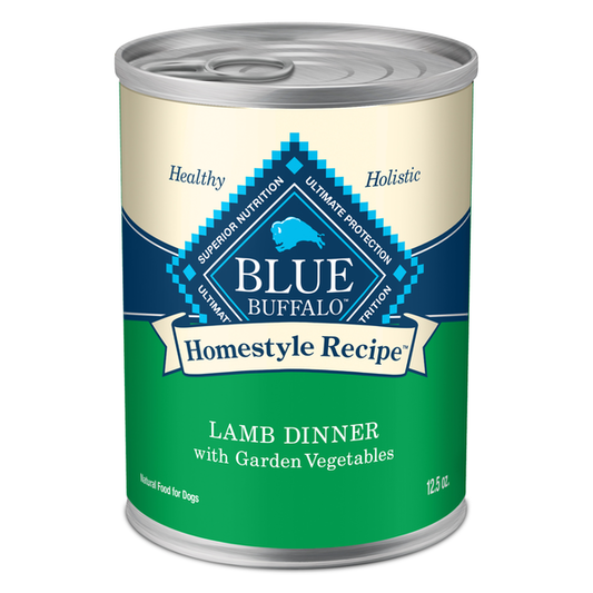 Blue Buffalo Homestyle Recipe Natural Adult Wet Dog Food, Lamb
