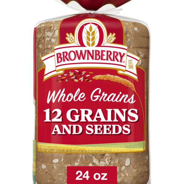 Brownberry 12 Grains and Seeds, Bread, Multigrain Bread, 24 oz