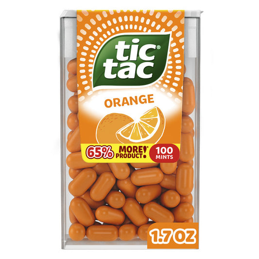 Tic Tac Orange, On-the-Go Pocket-Sized Mints, 100 pieces, 1.7 oz Single Pack