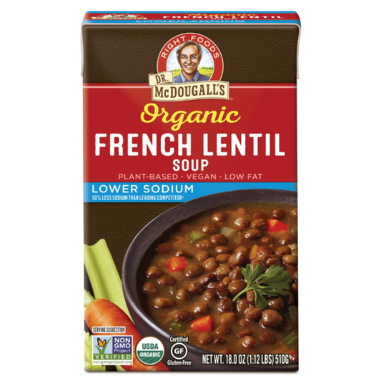 Dr. McDougall's Right Foods Organic Lower Sodium French Lentil Soup