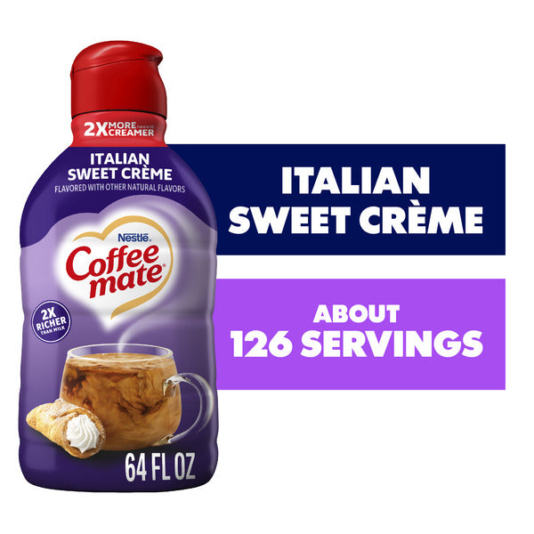 Coffee mate Italian Sweet Crème Flavored Coffee Creamer Gluten-Free 63 Servings