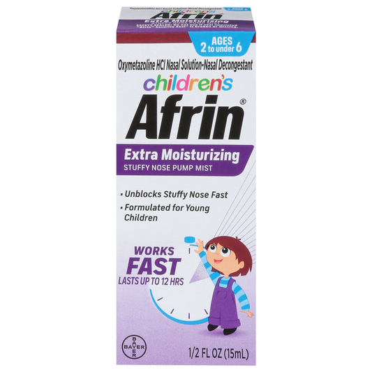 Afrin Stuffy Nose Pump Mist, Extra Moisturizing