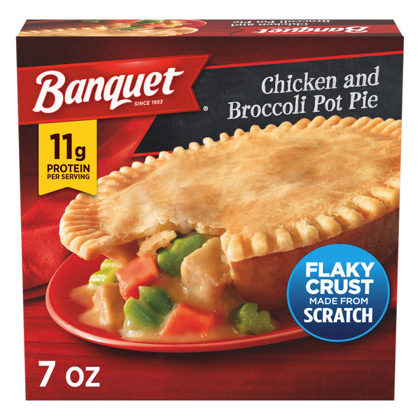 Banquet Chicken and Broccoli Pot Pie, Frozen Meal