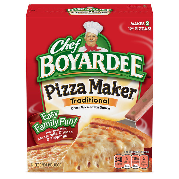 1R Cheese Pizza Maker, Crust Mix and Pizza Sauce Meal Kit