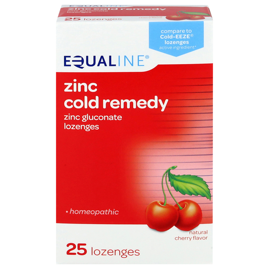 Equaline Lozenges Natural Cherry Flavor Zinc Cold Remedy