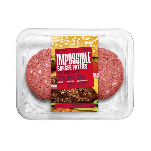 Impossible Burger Patties Made From Plants