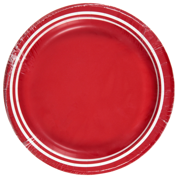 Sensations Classic Red Premium Paper Plates