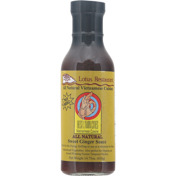 Lotus Restaurant Sauce, All Natural, Sweet Ginger