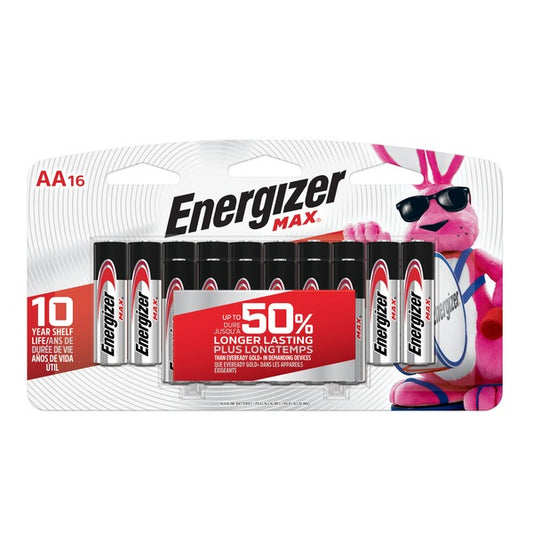 Energizer AA Batteries, Double A Alkaline Batteries