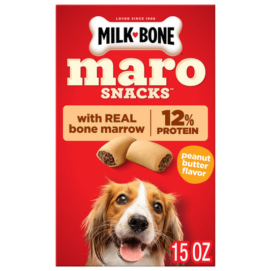 Milk-Bone MaroSnacks Peanut Butter Flavor Dog Treats With Bone Marrow