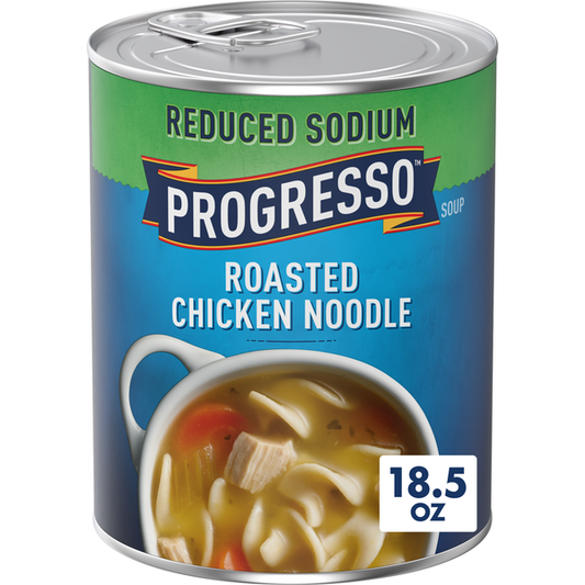 Progresso Reduced Sodium Canned Roasted Chicken Noodle Soup