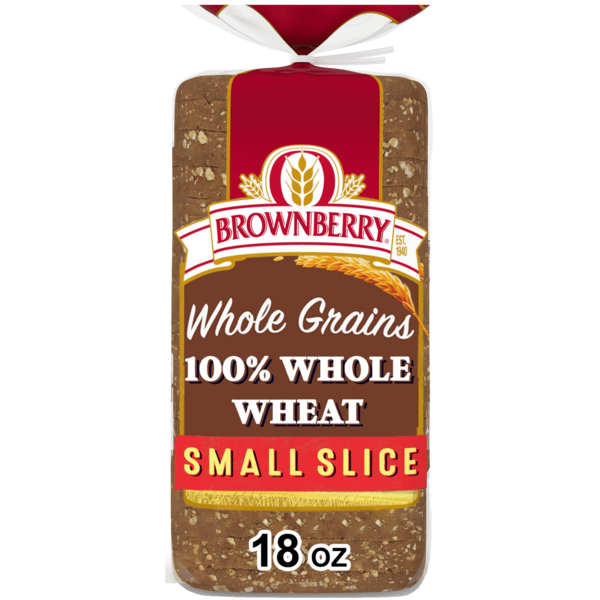 Brownberry Small Slice, Whole Wheat, Bread, Wheat Bread, 18 oz