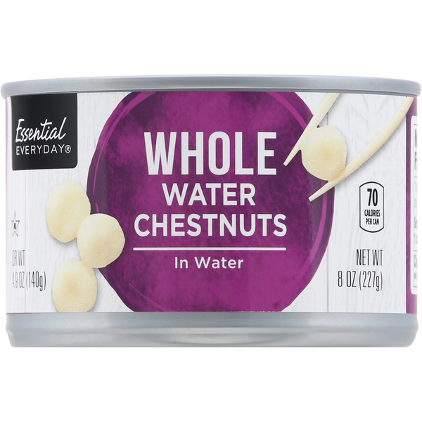 Essential Everyday Water Chestnuts, Whole, In Water