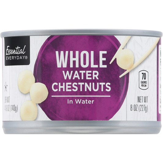 Essential Everyday Water Chestnuts, Whole, In Water