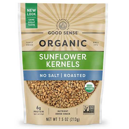 GoodSense Organic Sunflower Kernels, Roasted, No Salt
