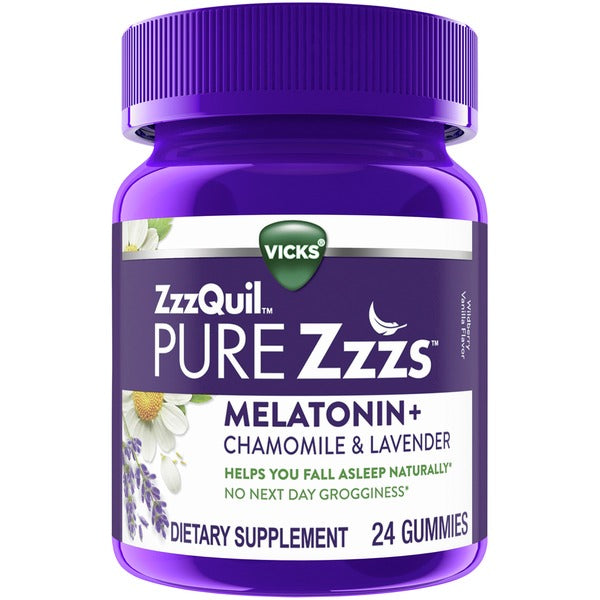 Vicks ZzzQuil Pure Zzzs Melatonin+ Chamomile & Lavender Gummies