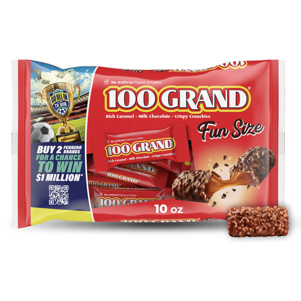 100 Grand Fun Size Candy Bars
