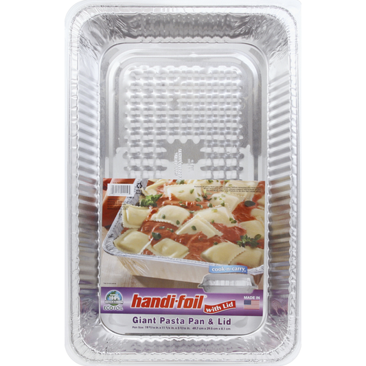Handi-foil Pan & Lid, Pasta, Giant