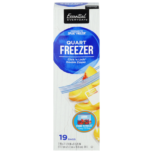 Essential Everyday Quart Freezer Bags