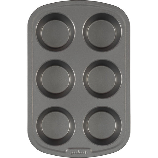 GoodCook Everyday Nonstick Steel Muffin Pan, 6-cup