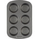 GoodCook Everyday Nonstick Steel Muffin Pan, 6-cup