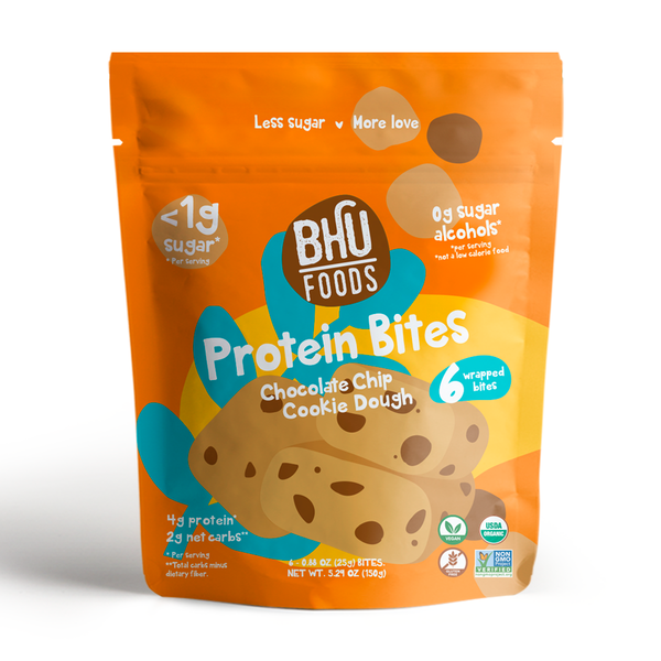 Bhu Foods Protein Bites, Chocolate Chip Cookie Dough