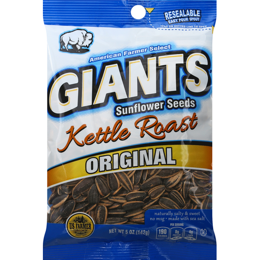 Giants Sunflower Seeds, Original, Kettle Roast