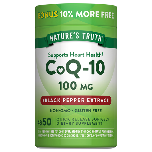 Nature's Truth Co Q-10 + Blk Pep Softgels