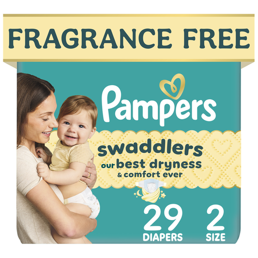 Pampers Swaddlers Diapers, Size 2