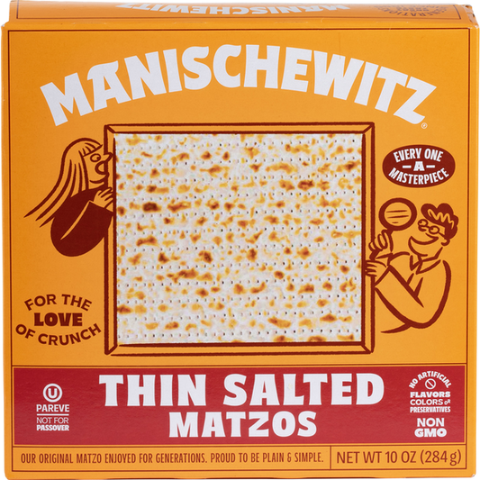 Manischewitz Matzos, Thin, Salted