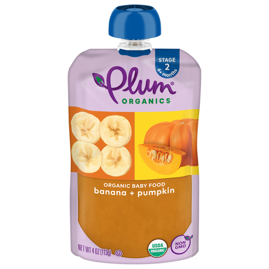 Plum Organics Banana & Pumpkin Baby Food