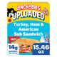 Lunchables Uploaded Turkey, Ham and American Sub Sandwich Snack Kit