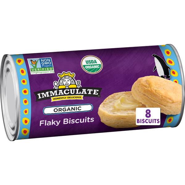 Immaculate Baking Organic Flaky Biscuits, Refrigerated Dough