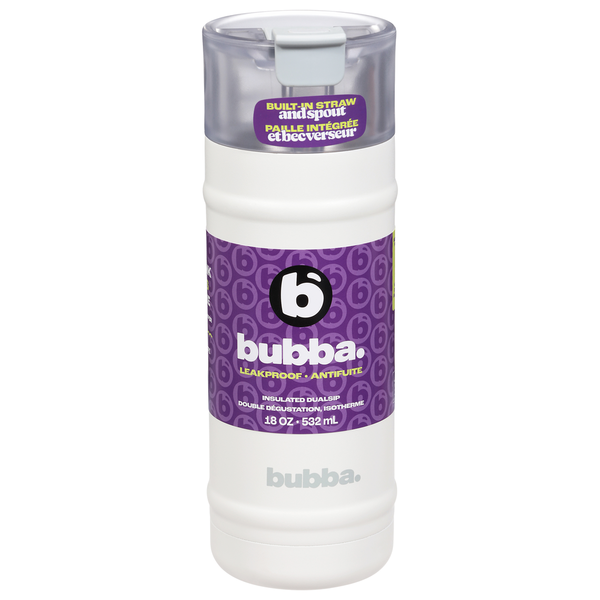 Bubba 18 Ounce Insulated Dualsip Built-In Straw Bottle